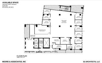 4340 East-West Hwy, Bethesda, MD for lease Floor Plan- Image 1 of 2
