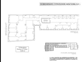 32 Broadway, New York, NY à louer Plan d  tage- Image 1 de 1