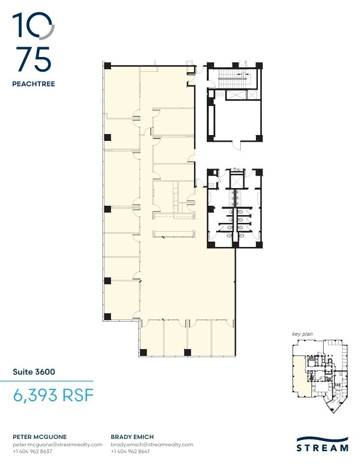 1075 Peachtree St NE, Atlanta, GA à louer Plan d’étage- Image 1 de 1
