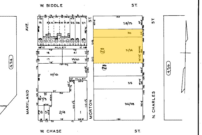 1126 N Charles St, Baltimore, MD à vendre - Plan cadastral - Image 3 de 4