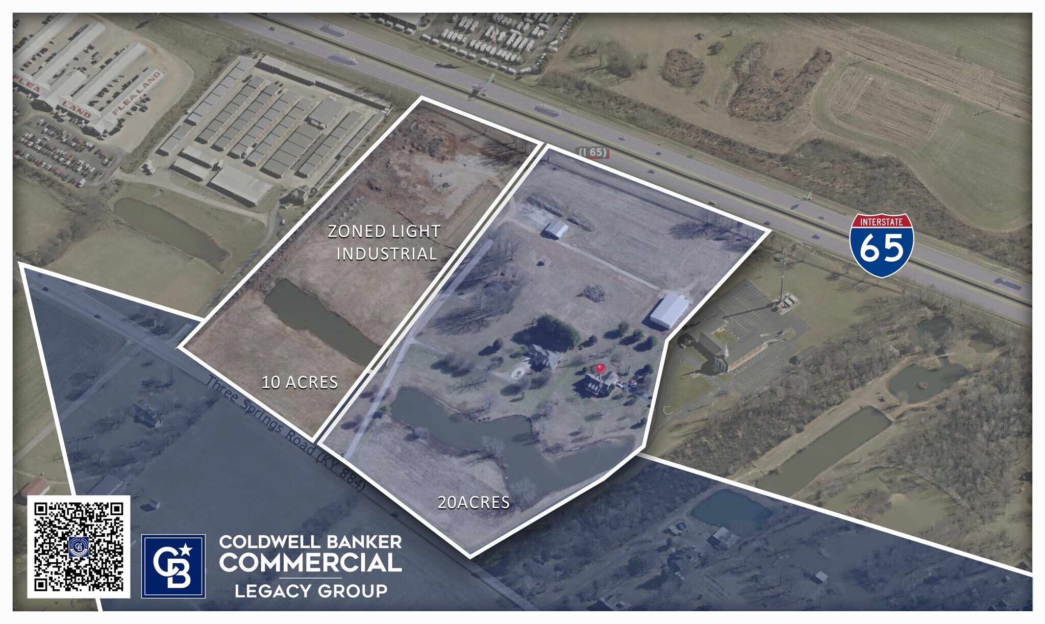 1284 Three Springs rd, Bowling Green, KY à vendre Aérien- Image 1 de 2