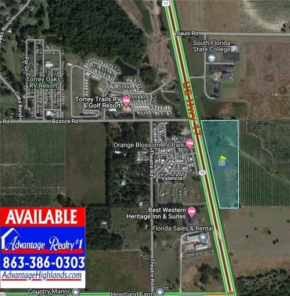 N Highway 17, Bowling Green, FL à vendre - Photo principale - Image 1 de 13