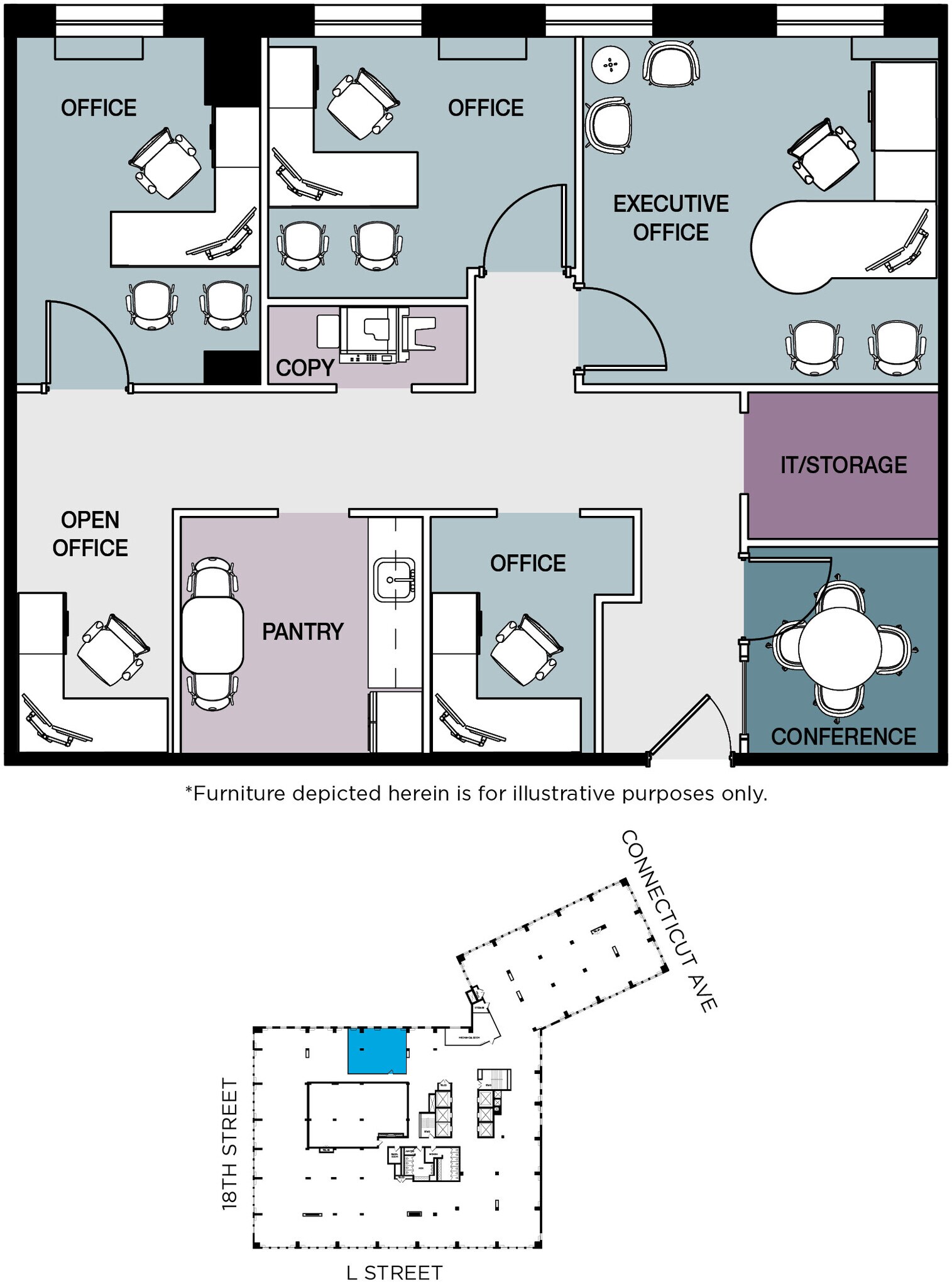 1120 Connecticut Ave NW, Washington, DC for lease Floor Plan- Image 1 of 1