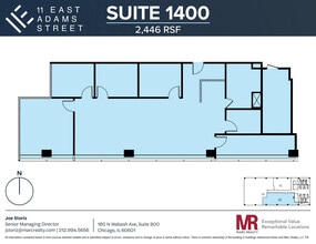 11 E Adams St, Chicago, IL for lease Floor Plan- Image 1 of 7