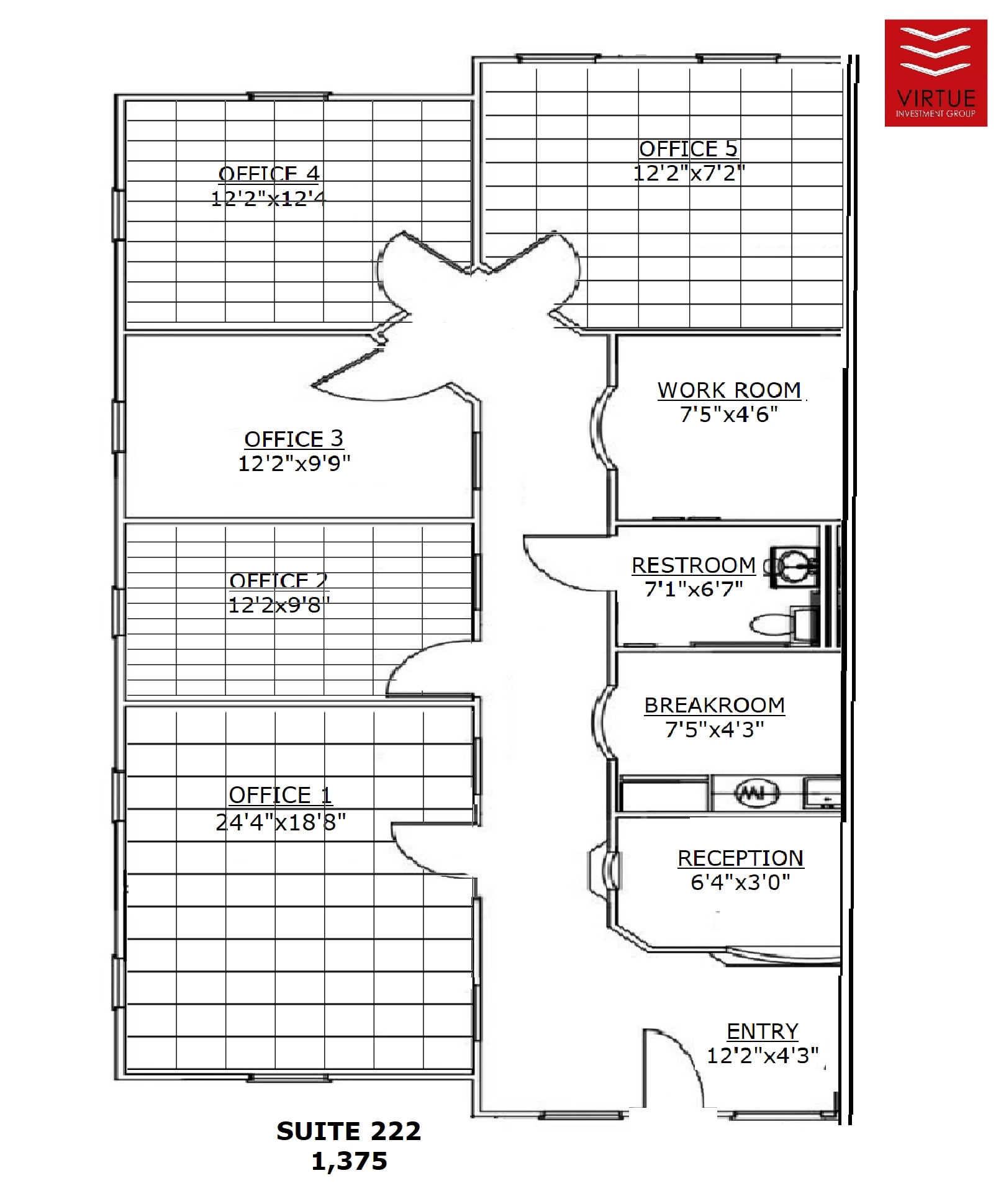 5755 N Point Pky, Alpharetta, GA for lease Floor Plan- Image 1 of 4