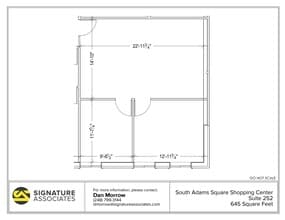 725 S Adams Rd, Birmingham, MI for lease Floor Plan- Image 1 of 1