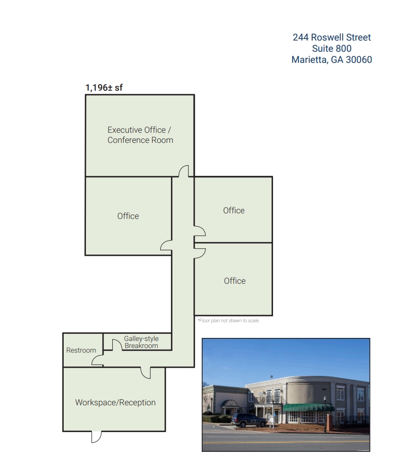 244 Roswell St NE, Marietta, GA for lease Floor Plan- Image 1 of 1