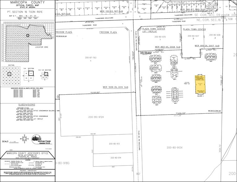 9139 W Thunderbird Rd, Peoria, AZ à louer - Plan cadastral - Image 2 de 6