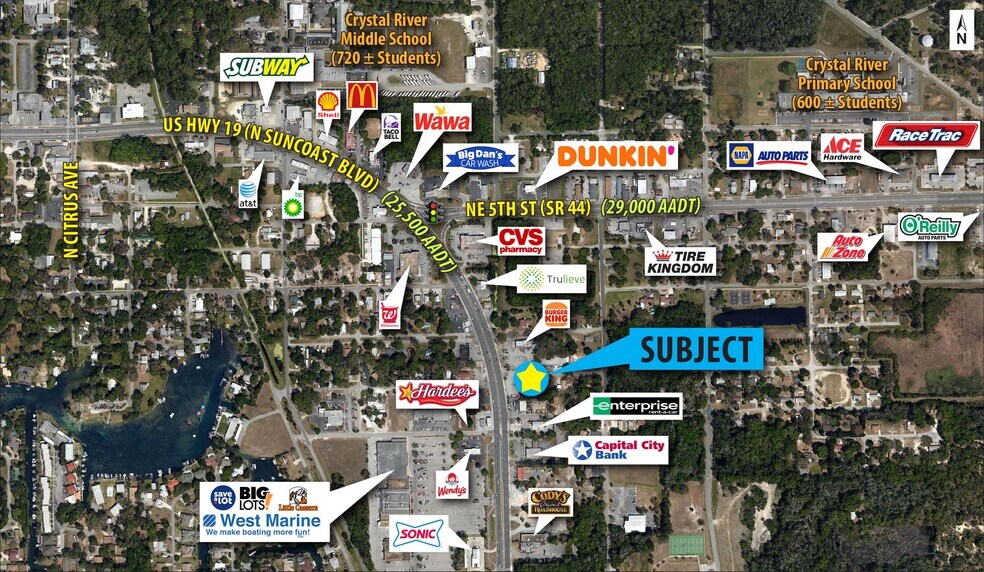91 NE Us Hwy 19, Crystal River, FL à vendre - Photo du bâtiment - Image 2 de 3