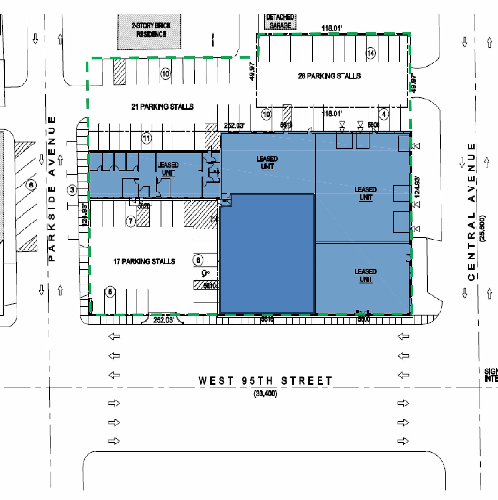 5600-5620 W 95th St, Oak Lawn, IL for lease Site Plan- Image 1 of 2