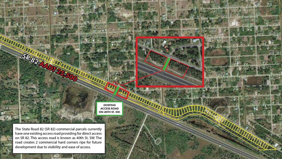 1332 Meadow, Lehigh Acres, FL à vendre - Aérien - Image 2 de 4