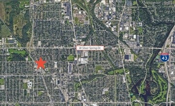4033 W Custer Ave, Milwaukee, WI - Aerial map view