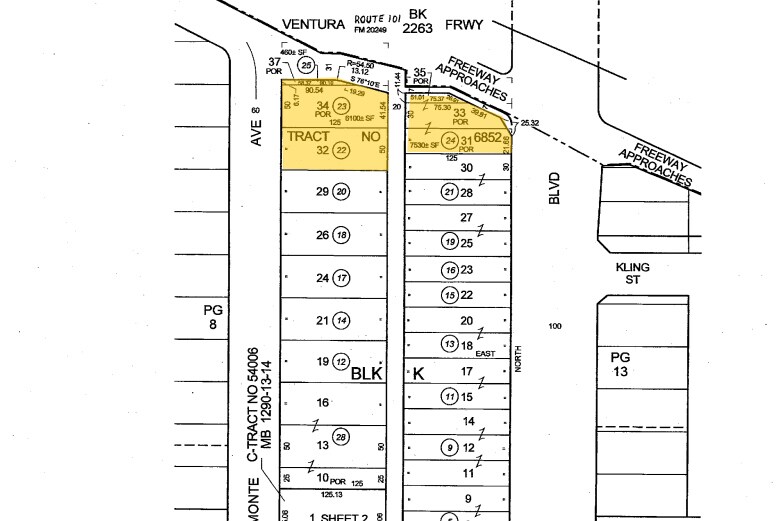 4717 Van Nuys Blvd, Sherman Oaks, CA for lease - Plat Map - Image 2 of 10