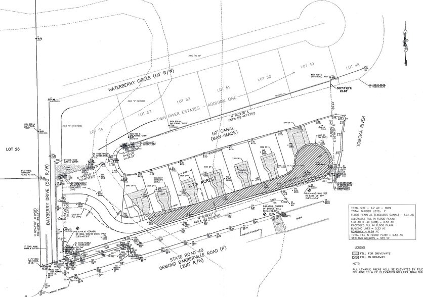 W Granada Blvd, Ormond Beach, FL for sale - Site Plan - Image 2 of 3