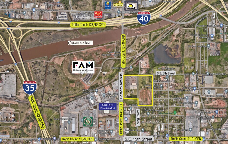 900 S. Eastern Avenue, Oklahoma City, OK à vendre - Aérien - Image 1 de 2
