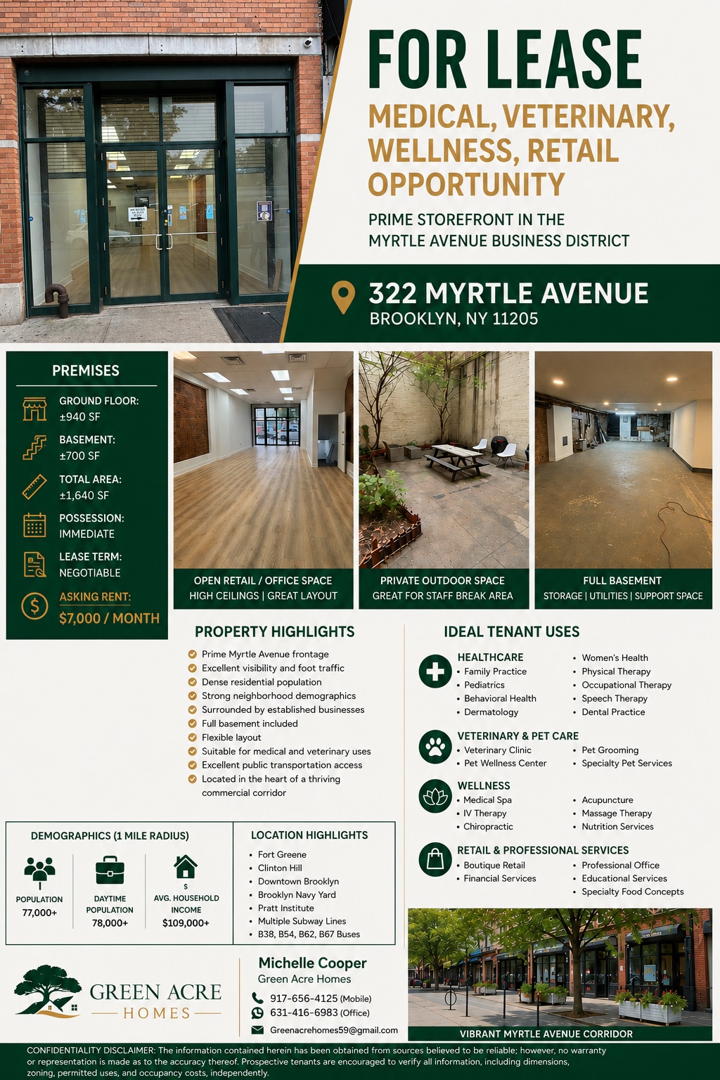 322 Myrtle Ave, Brooklyn, NY for lease Interior Photo- Image 1 of 12