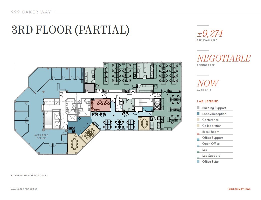 999 Baker Way, San Mateo, CA for lease Floor Plan- Image 1 of 1