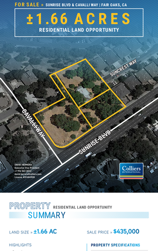 More details for 7944 Cavalli Way, Fair Oaks, CA - Land for Sale