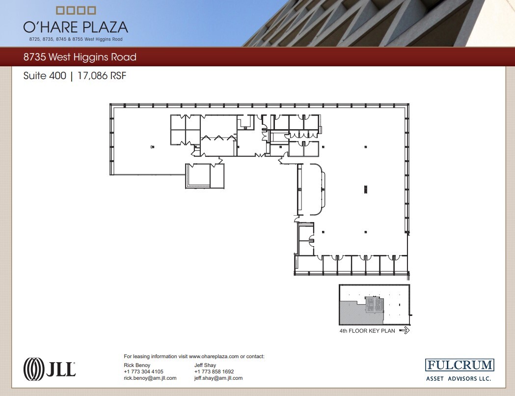 8725 W Higgins Rd, Chicago, IL à louer Plan d  tage- Image 1 de 1