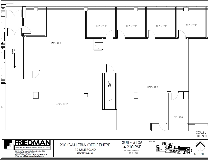 300 Galleria Officentre, Southfield, MI for lease Floor Plan- Image 1 of 2