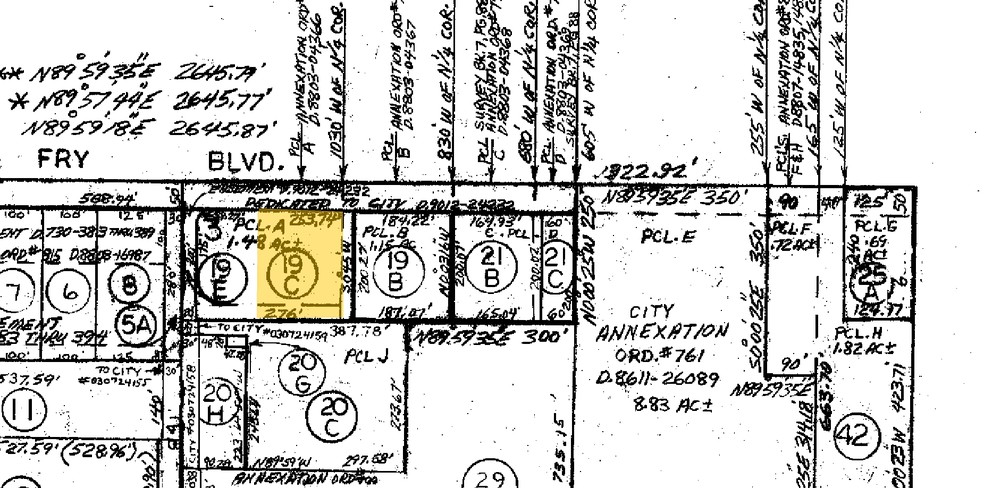 1160 E Fry Blvd, Sierra Vista, AZ à louer - Plan cadastral - Image 3 de 14