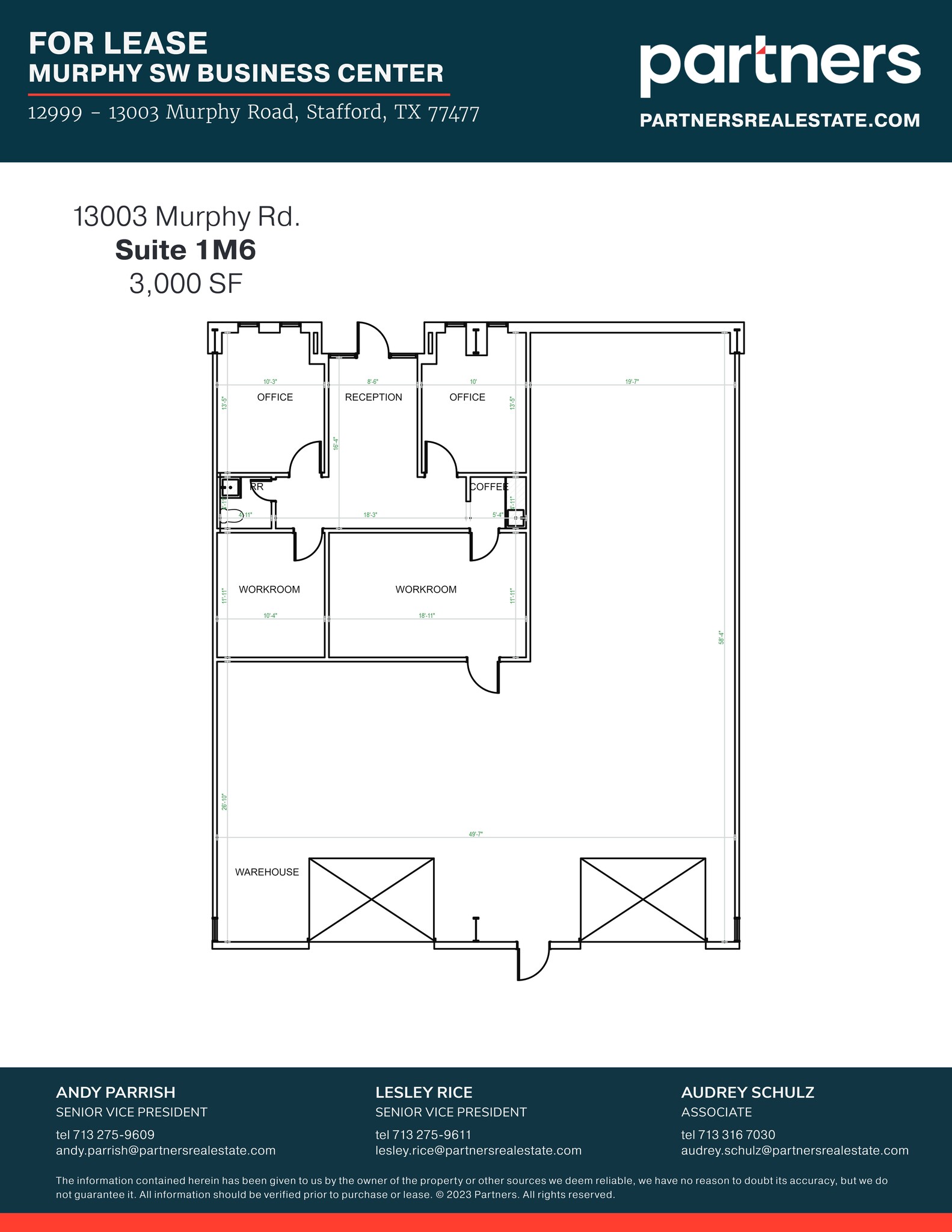 12999-13003 Murphy Rd, Stafford, TX à louer Plan de site- Image 1 de 1