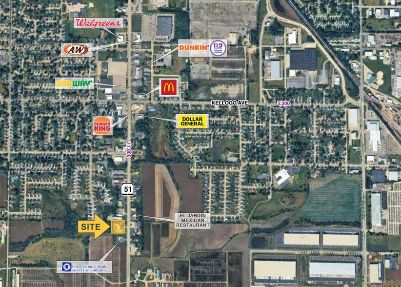 2608 Center Ave, Janesville, WI for lease - Aerial - Image 3 of 3
