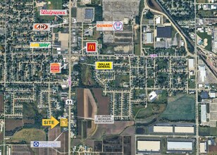 2608 Center Ave, Janesville, WI - Aerial map view