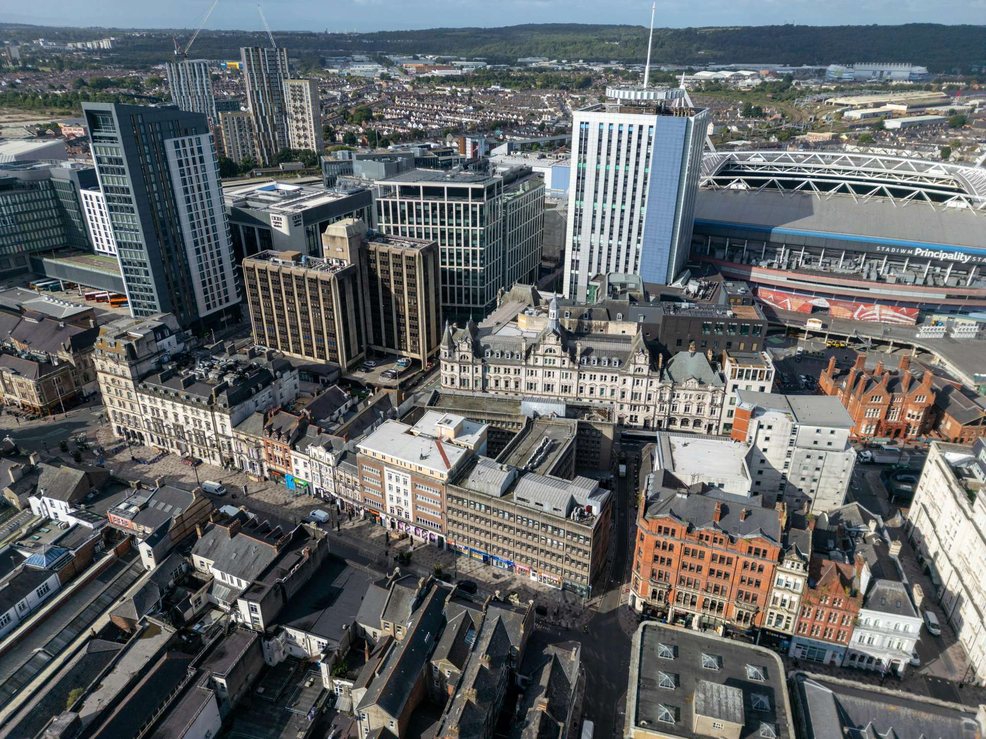 101 St. Mary St, Cardiff for lease Aerial- Image 1 of 3