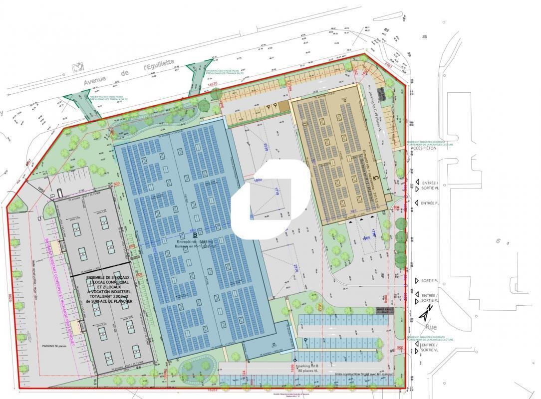 Industrial in SAINT-OUEN-L'AUMONE for lease Site Plan- Image 1 of 6