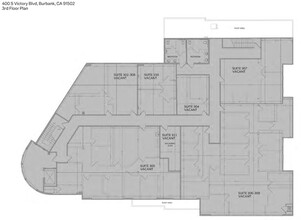 400 S Victory Blvd, Burbank, CA à louer Plan d  tage- Image 1 de 1