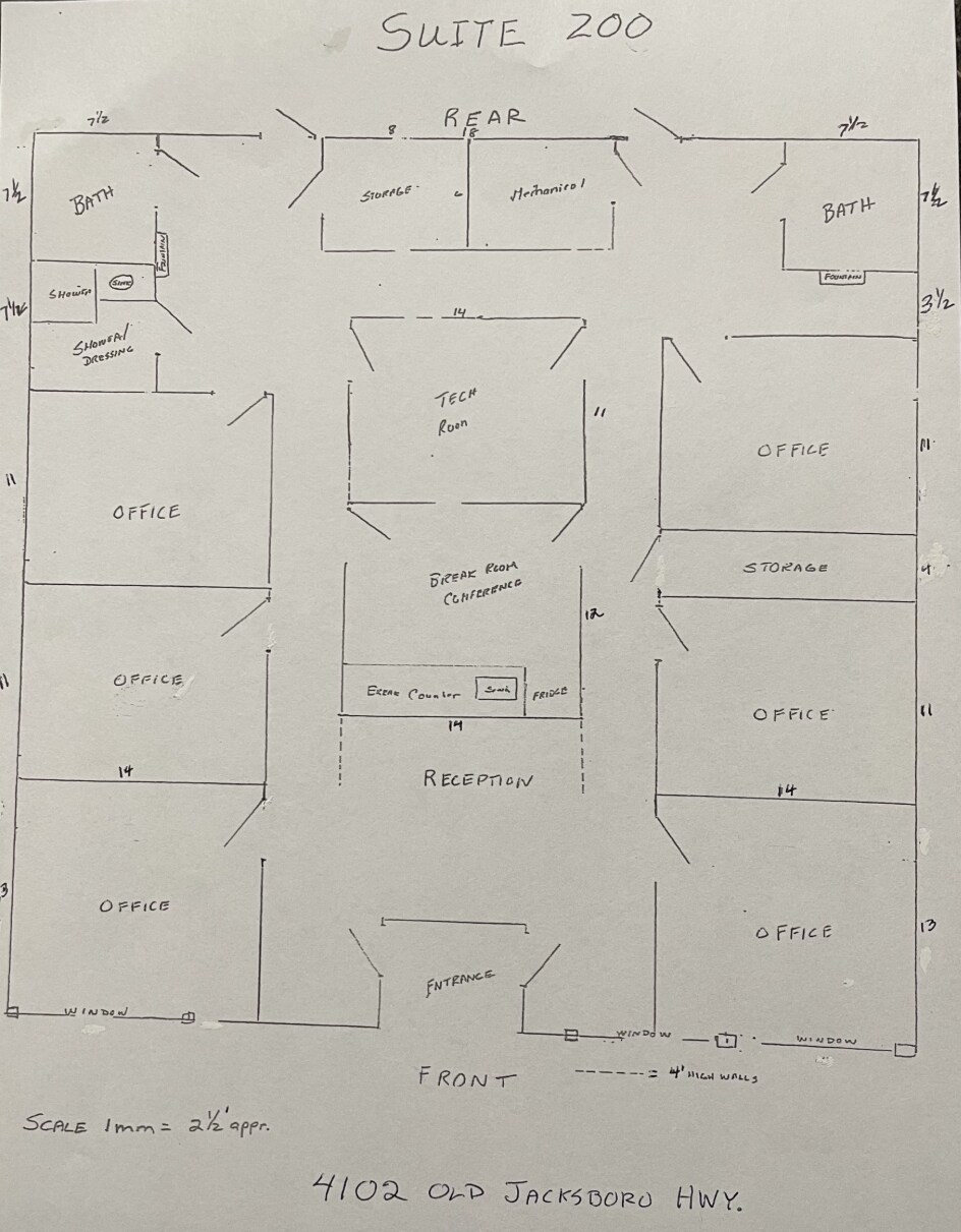 4102 Old Jacksboro Hwy, Wichita Falls, TX à louer Plan d’étage- Image 1 de 1