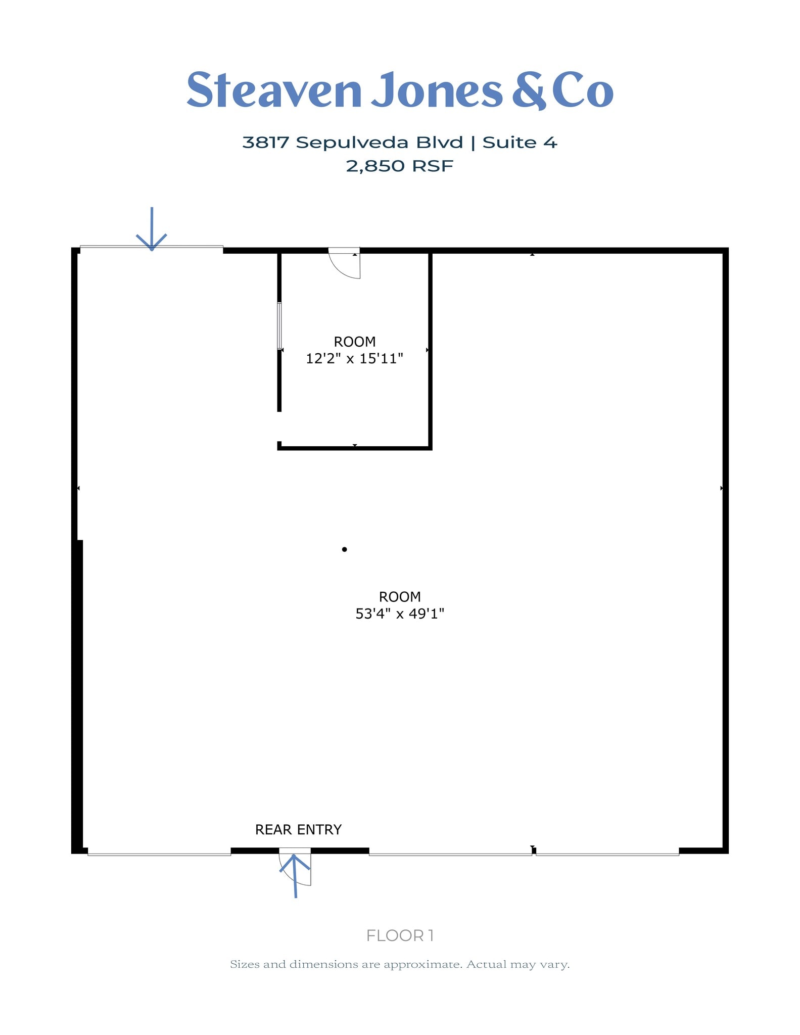 3817 Sepulveda Blvd, Culver City, CA à louer Plan de site- Image 1 de 3