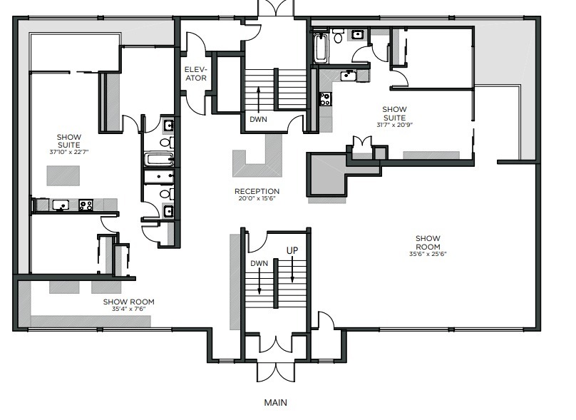 456 12th Ave SE, Calgary, AB à louer Plan d’étage- Image 1 de 1