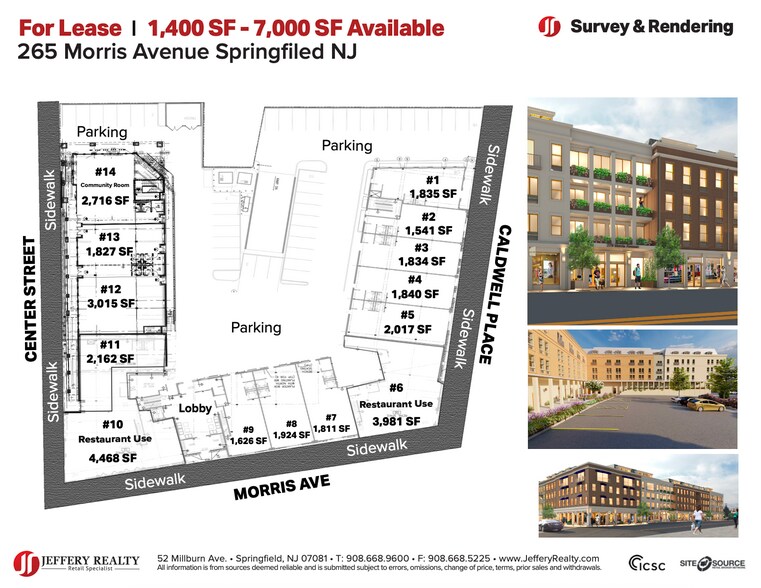 265 Morris Ave, Springfield, NJ à louer - Plan d’étage - Image 2 de 3