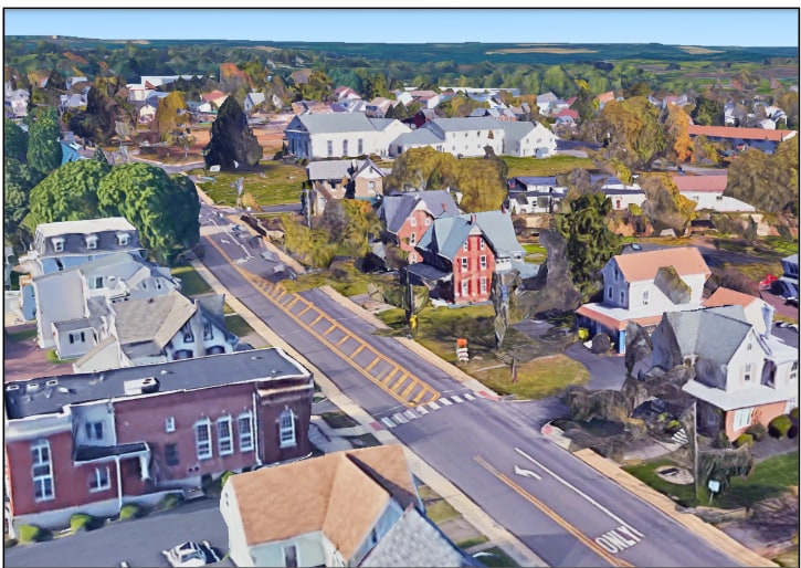 14 Park Ave, Chalfont, PA for lease - Aerial - Image 3 of 12