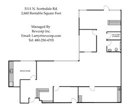 5111 N Scottsdale Rd, Scottsdale, AZ for lease Floor Plan- Image 1 of 10