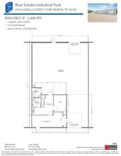 2402-2404 Blue Smoke Ct, Fort Worth, TX for lease Floor Plan- Image 1 of 1