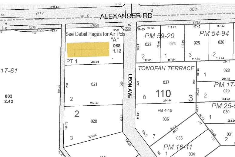 5715-5717 W Alexander Rd, Las Vegas, NV for sale - Plat Map - Image 1 of 1