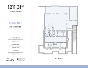 1211 31st St NW, Washington, DC à louer Plan d  tage- Image 1 de 6