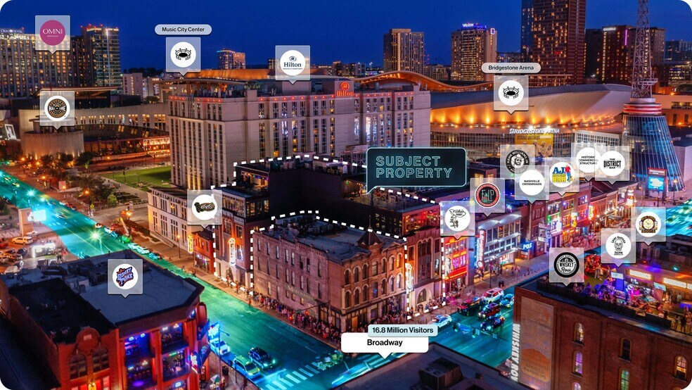 405 Broadway, Nashville, TN à vendre - Aérien - Image 2 de 2