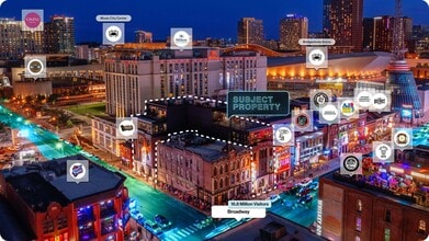 405 Broadway, Nashville, TN - AÉRIEN Vue de la carte