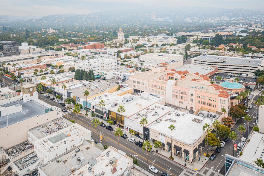 356-358 N Beverly Dr, Beverly Hills, CA for lease - Aerial - Image 1 of 3