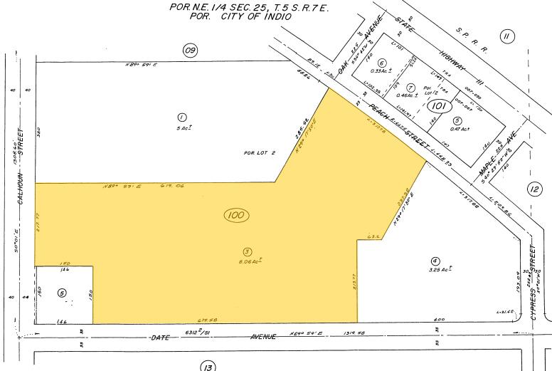 Date Ave, Indio, CA à vendre - Plan cadastral - Image 2 de 2