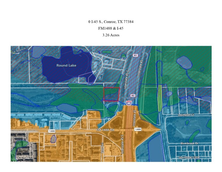 0 Interstate 45 Hwy, Conroe, TX for sale - Aerial - Image 2 of 2