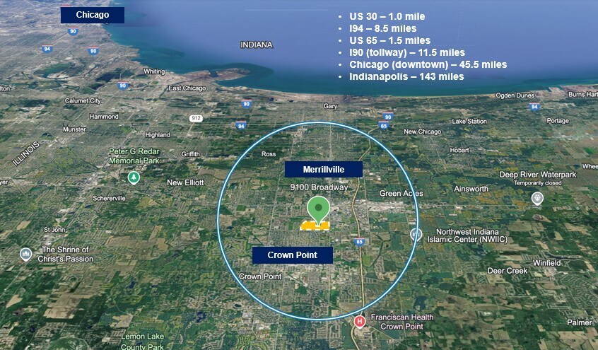 9100 Broadway, Merrillville, IN à vendre - Photo du bâtiment - Image 2 de 9