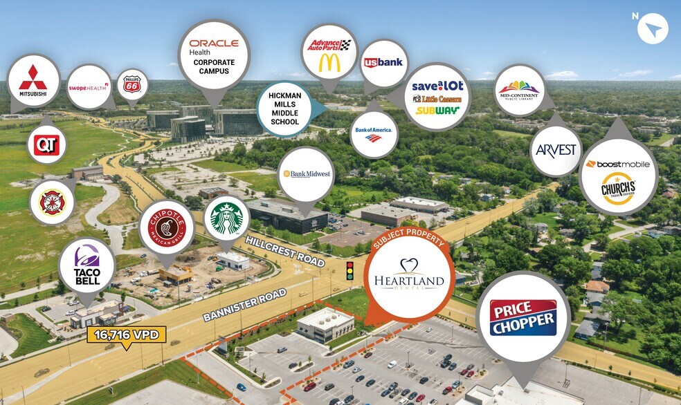 5675 E Bannister Rd, Kansas City, MO à vendre - Aérien - Image 3 de 4