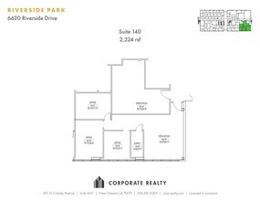6660 Riverside Dr, Metairie, LA for lease Site Plan- Image 1 of 1