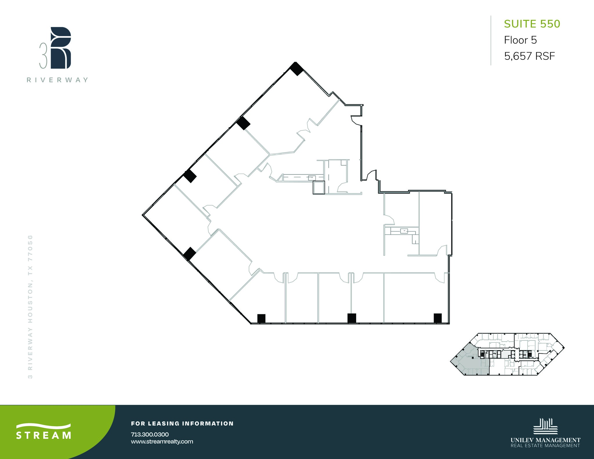 3 Riverway, Houston, TX for lease Floor Plan- Image 1 of 1