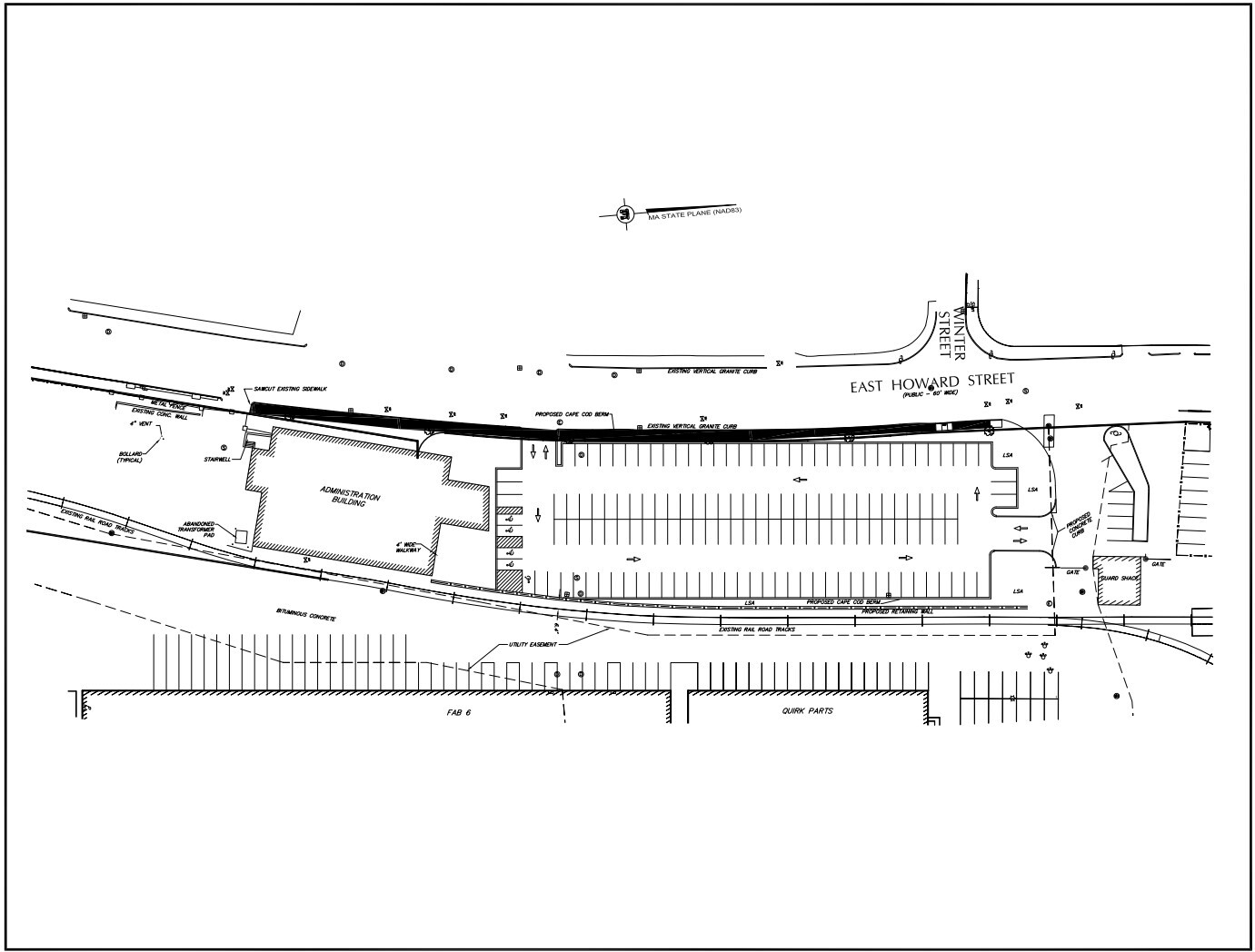 95 E Howard St, Quincy, MA à louer Plan de site- Image 1 de 1